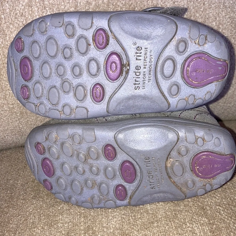 STRIDE RITE Gisella Suede Baby Boots Size 4.5